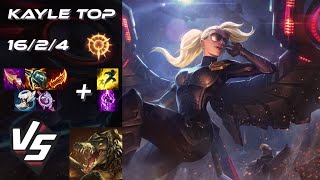 TOP Kayle vs Renekton  EU Challenger Patch 1423 [upl. by Elime]