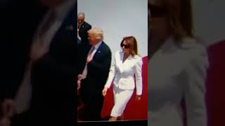 Melania Trump refuses to hold Donald Trump’s hand shorts part 2 [upl. by Caesaria]