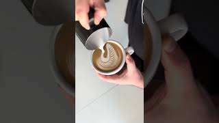 Learning swan 🦢 art latteartbasic kipsupporting shortvideo [upl. by Eydnarb]