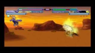 DBZ Shin Budokai 2  SSJ3 Goku vs Majin Vegeta HD 720p [upl. by Netsreik]