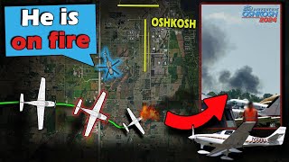 Fatal Plane Crash at Oshkosh AirVenture Opening Day  Airport Shut Down [upl. by Jecoa]