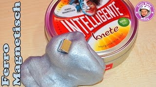 Intelligente Knete ferromagnetisch silber  die lebende Knetmasse Thinking Putty [upl. by Saddler]