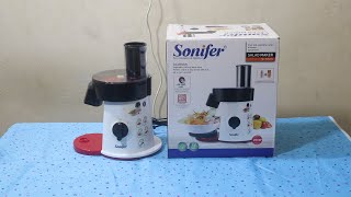 সবজী কাটাকাটি ও সালাদ তৈরি করুন চোখের পলকেই  Sonifer Electric Salad Maker  Food Processor Price BD [upl. by Ravens]