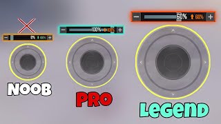 New🔥Tips And Trick Setting 500Speed Joystick Super Smooth Move Button Noob🐔Pro⚡️Legend👑PUBG BGMI [upl. by Epul662]