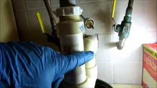 plumbingbacked up sink drainsnakeand repipe [upl. by Surtimed]