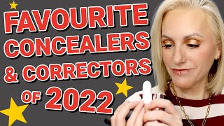 FAVOURITE CONCEALERS amp CORRECTORS 2022  OVER 40 SKIN [upl. by Rachael675]