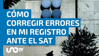 4 errores comunes al inscribirte al RFC en el SAT y cómo arreglarlos [upl. by Enoj]