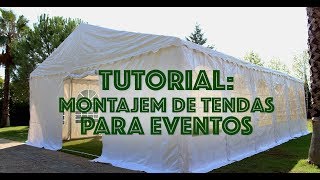 Tutorial montajem de tendas para eventos [upl. by Cung]