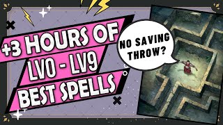 3 Hours of The Best Spells of Every Spell Level To Fall Asleep to Cantrips  Lv9 [upl. by Bernadette]