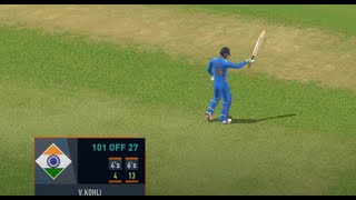 Tribute To Virat Kohli  101 run 27 balls  Ind Vs Aus gameplay moneygaming [upl. by Ardnauqal]