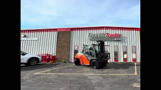 2016 TOYOTA PNEUMATIC 8FG70U DUAL TIRE 15000LB FORKLIFT WITH SIDE SHIFTING FORK POSITIONER [upl. by Atinrahc]