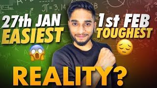 JEE Mains 2024  27 January vs 1 February🔥 Last week strategy💯 iit jee [upl. by Nomma]