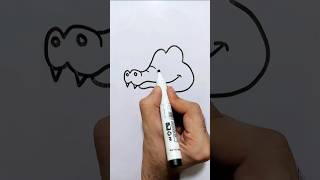 How to draw an Alligator 🐊  Baby Crocodile drawing for kids and beginners [upl. by Talie]