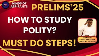 UPSC CSE 2025How to study POLITYLINCOLN25MindsOfAspirantsJSivaRajaRajendran [upl. by Anadroj]