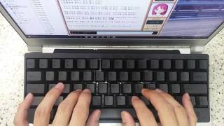 HHKB BT S bluetooth working typing test [upl. by Yadrahc]