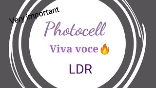 PHOTOCELL experimentViva Questions that you can’t afford to miss [upl. by Rasec654]