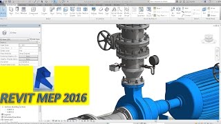 Aula Revit MEP  Instrumentação Instalação de Bomba PARTE 4 [upl. by Hersh]