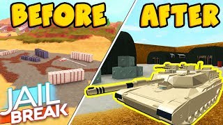 MILITARY BASE LEAKED EARLY JAILBREAK DESERT UPDATE Roblox [upl. by Aspasia]