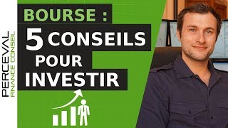 BOURSE  5 CONSEILS POUR INVESTIR [upl. by Eugenius]