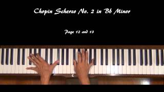 Chopin Scherzo No 2 Piano Tutorial Part 2 old [upl. by Aciras]