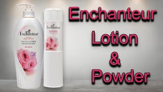 Enchanteur LotionPowder Review  لوشن وباودر انشانتر [upl. by Naawaj]