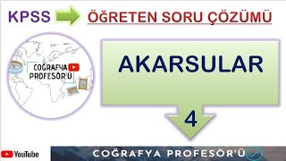 KPSS 2023 AKARSU AŞINDIRMA BİRİKTİRME ŞEKİLLERİ Öğreten soru çözümleri serisi [upl. by Macegan440]