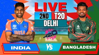 Live India vs Bangladesh 2nd T20 match Live Match Score amp Commentary  IND vs BAN Live match [upl. by Ayhtin4]