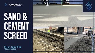 Installing Sand amp Cement Screed with Ultimate KScreed Additive [upl. by Kesia]