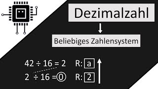 Dezimalzahl in ALLE Zahlensysteme umwandeln  Algorithmen verstehen [upl. by Stedt]