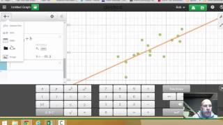 Regressions on Desmos  video 1 [upl. by Haneehs]