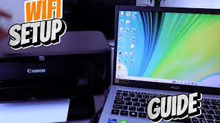 How To Connect Canon Printer To WIFI With Computer PC Laptop Review [upl. by Nodearb]