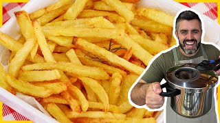 BATATA FRITA NA PRESSÃO SUPER CROCANTE I MACIA POR DENTRO I DELICIOSA I SINPLES E FÁCIL [upl. by Eiliah]