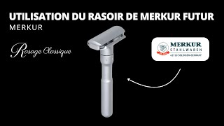 Utilisation du rasoir Merkur Futur [upl. by Arukas]