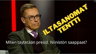 Iltasanomien presidentin vaalitentti 16124 Alexander Stubb Jussi Hallaaho ja Mika Aaltola [upl. by Yelsehc135]