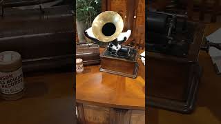 120 Year Old Antique Edison Record Player [upl. by Haneekas]