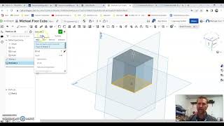 First Day OnShape CubeWalkthroughPart1 [upl. by Balcke]