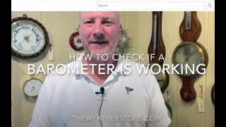 How to Check if a Barometer is Working [upl. by Toffey164]