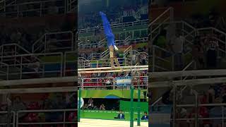 American gymnast Danell Leyva wins silver on parallel bars at the 2016 Rio Olympics 🙌 [upl. by Isied]