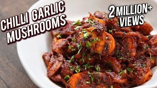 Chilli Garlic Mushroom Recipe  Quick amp Easy Garlic Mushroom  Veg Party StarterAppetizer  Bhumika [upl. by Elocal]