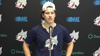 Game 59 Post Game Comments Sudbury Wolves vs Oshawa Generals [upl. by Akcinahs]