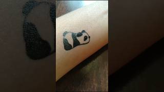 how to make tattoo tattoo of panda tattoo tattoart tattooartist tattooidea tattoodesign [upl. by Caves]