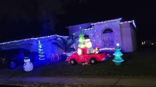 Christmas Lights at Palomaglade Dr Lithia Florida [upl. by Eneri918]