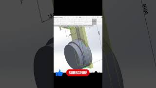 part design model in solidworks tutorial solidworks viral shorts viralshorts engineering [upl. by Aritak]