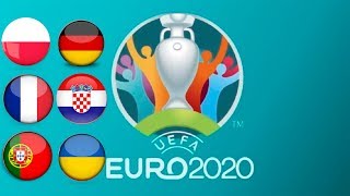 TURNIEJ PANINI UEFA EURO 2020 POLSKA  NIEMCY  FRANCJA  CHORWACJA  PORTUGALIA  UKRAINA [upl. by Hcirdla]