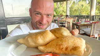 6 AM Belizean Breakfast Fry Jack And Coffee in Punta Gorda Belize 🇧🇿 [upl. by Burne]