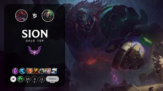 Sion Top vs Singed  KR Master Patch 1324 [upl. by Lraed]