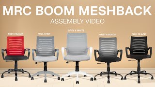 How to Assemble MRC Boom Mesh Mid Back Office Revolving Chair l MRC Executive Chairs [upl. by Rhianna631]