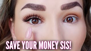 DIY Permanent Eyelash Extensions That ANYONE CAN DO 👀 [upl. by Annayek]