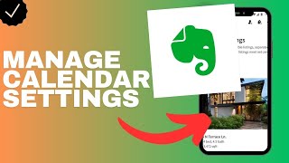 How to manage the calendar settings in the Evernote app [upl. by Introc]