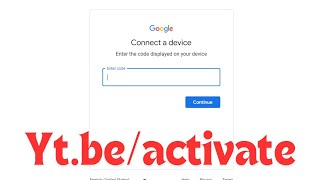 Ytbeactivate Sign Into YouTube TV And Enter Code [upl. by Talmud]